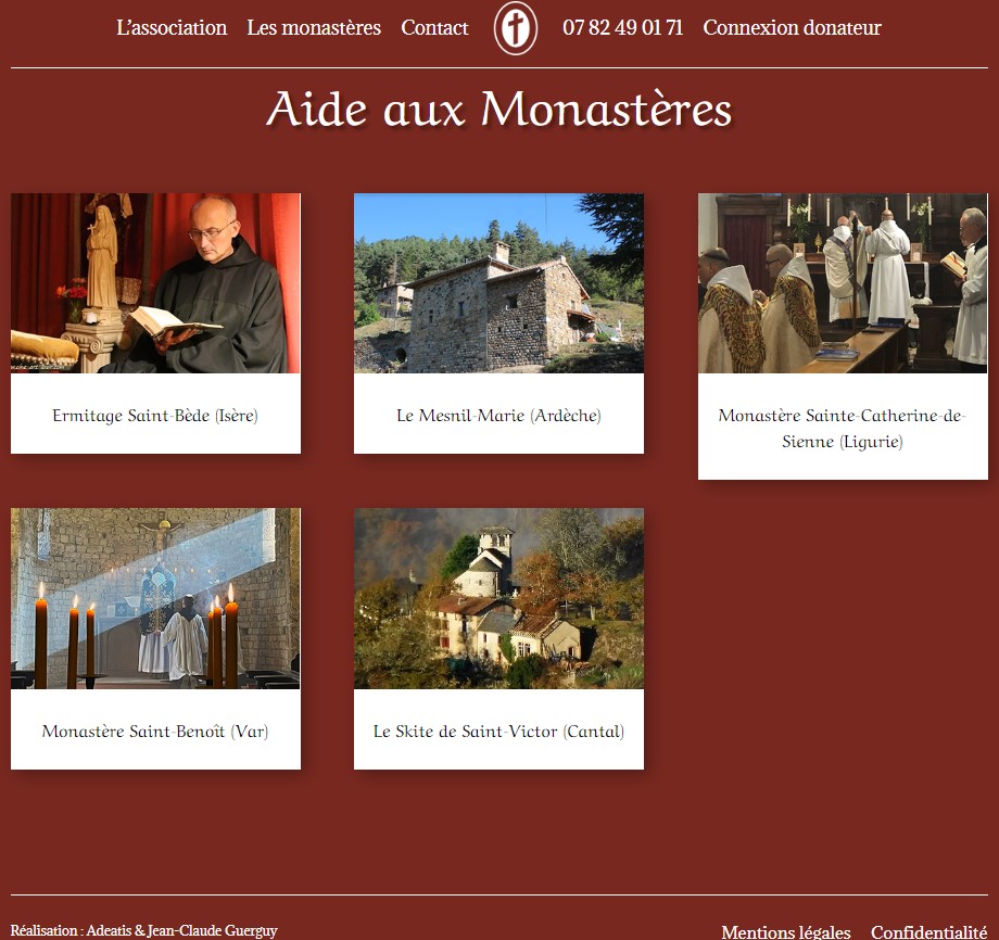 aide aux monasteres